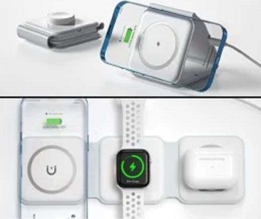 Caricabatterie Wireless Magnetico 15w 3in1 Qi Smartphone Airpods Smartwatch C3546 Elettronica/Cellulari e accessori/Accessori/Caricabatterie/Caricabatterie a induzione Trade Shop italia - Napoli, Commerciovirtuoso.it