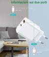 Caricatore 20w Usb A Usb C Pd 3.0 Per Iphone Xiaomi Huawei Samsung Caricabatteria Elettronica/Cellulari e accessori/Accessori/Caricabatterie/Caricabatterie da muro Trade Shop italia - Napoli, Commerciovirtuoso.it