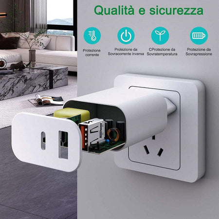 Caricatore 20w Usb A Usb C Pd 3.0 Per Iphone Xiaomi Huawei Samsung Caricabatteria Elettronica/Cellulari e accessori/Accessori/Caricabatterie/Caricabatterie da muro Trade Shop italia - Napoli, Commerciovirtuoso.it