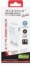 Caricatore-2x-Usb-Presa-Ricarica-Per-Smartphone-Cellulare-Tablet-5v-2.1a-S009a