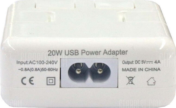CARICATORE ADATTATORE CORRENTE SPINA USB 4 PORTE 40 W 8a SMARTPHONE TABLET Elettronica/Cellulari e accessori/Accessori/Caricabatterie/Caricabatterie da muro Trade Shop italia - Napoli, Commerciovirtuoso.it