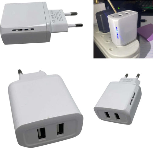 Caricatore Alimentatore Caricabatterie 18w 5v-4,8a Con Doppia Entrata Usb Q-cd10 Elettronica/Cellulari e accessori/Accessori/Caricabatterie/Caricabatterie da muro Trade Shop italia - Napoli, Commerciovirtuoso.it