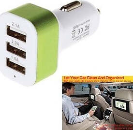 CARICATORE CARICA BATTERIA UNIVERSALE PER AUTO ACCENDISIGARI 3 USB 2,1A 2A 1A  Trade Shop italia - Napoli, Commerciovirtuoso.it
