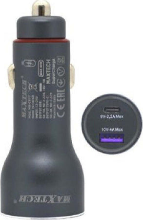 Caricatore-Caricabatteria-Per-Auto-Usb-/-Type-c-Pd-5a-Superchange-40watt-Ma-c017