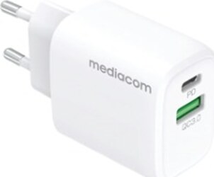 Caricatore da muro - 20 W - 1 porta USB - 1 porta USB Type-C - Mediacom Elettronica/Cellulari e accessori/Accessori/Caricabatterie/Caricabatterie portatile Eurocartuccia - Pavullo, Commerciovirtuoso.it