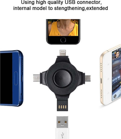 CARICATORE PER CELLULARI SMARTPHONE 4 IN 1 MULTIFUNZIONE UNIVERSALE RICARICA USB Elettronica/Cellulari e accessori/Accessori/Caricabatterie/Caricabatterie portatile Trade Shop italia - Napoli, Commerciovirtuoso.it