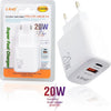 Caricatore Rapido Doppio Type C Pd + Usb Qc 3.0 Super Fast Charger 20w T-8s99 Elettronica/Informatica/Accessori/Adattatori/Adattatori USB a USB Trade Shop italia - Napoli, Commerciovirtuoso.it