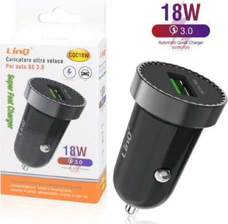 Caricatore Usb 18w Rapido Per Auto Cqc18w Caricabatterie Universale Accendisigari Elettronica/Cellulari e accessori/Accessori/Caricabatterie/Caricabatterie da auto Trade Shop italia - Napoli, Commerciovirtuoso.it