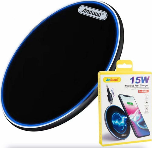Caricatore Wireless Pad Di Ricarica Rapida 15w Accessorio Per Smartphone Q-pd20 Elettronica/Cellulari e accessori/Accessori/Caricabatterie/Caricabatterie a induzione Trade Shop italia - Napoli, Commerciovirtuoso.it
