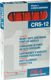 Caricatori CRS6 - 210 punti 12 mm - capacitA' massima 80 fogli - rosso - Turikan - conf. 5 pezzi Cancelleria e prodotti per ufficio/Archivio ufficio e accessori per scrivania/Spillatrici e perforatrici/Graffette Eurocartuccia - Pavullo, Commerciovirtuoso.it