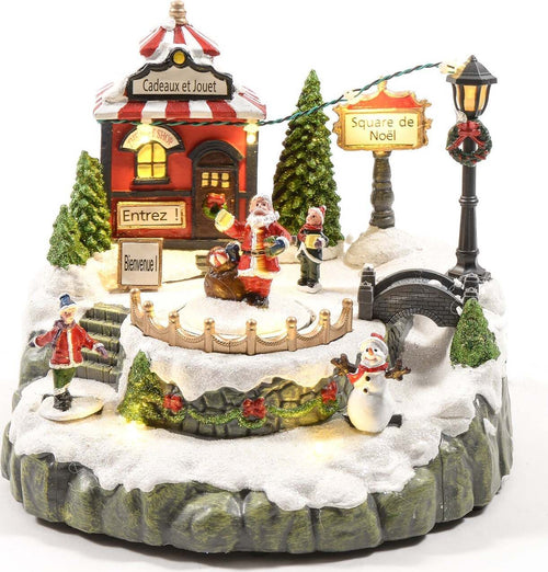 Carillon villaggio natalizio decorazione per villaggio di Babbo Natale con luci, animazioni e suoni Casa e cucina/Decorazioni per interni/Addobbi e decorazioni per ricorrenze/Decorazioni natalizie/Oggettistica MagiediNatale.it - Altamura, Commerciovirtuoso.it