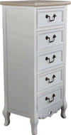 CARINE---cassettiera-5-cassetti-in-legno-di-paulownia-shabby-chic-44x29x91-Bianco-Milani-Home