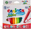 CARIOCA-Pennarelli-disegno-12-pz-JUMBO-colori-assortiti