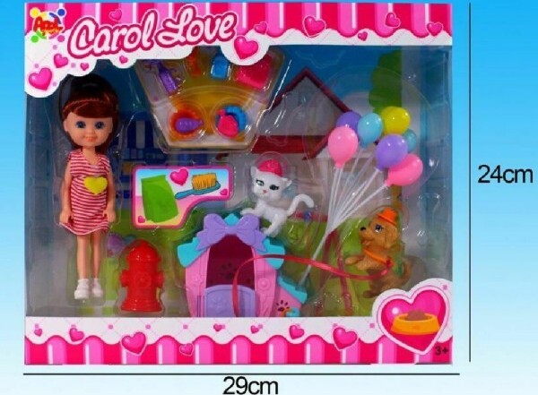 Carol Love Bambolina Con Cuccioli E Accessori Giocattolo Gioco Bambina Giochi e giocattoli/Bambole e accessori/Mini bambole e accessori/Mini bambole Trade Shop italia - Napoli, Commerciovirtuoso.it