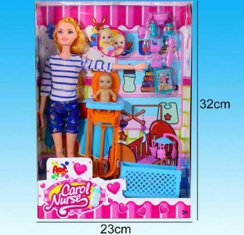 Carol Nurse Bambola Con Neonato E Accessori Giocattolo Gioco Bambina Giochi e giocattoli/Bambole e accessori/Bambole Fashion e accessori/Bambole Fashion Trade Shop italia - Napoli, Commerciovirtuoso.it