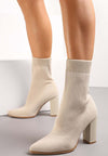 Caroline - Stivaletto elasticizzato Beige