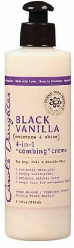 CAROLS DAUGHTER BLACK VANILLA 4 IN 1 COMBING CREME BALSAMO PER CAPELLI AFRO 236 ML