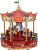 Carosello giostra natalizia per villaggio di natale con luci h 28 cm Casa e cucina/Decorazioni per interni/Addobbi e decorazioni per ricorrenze/Decorazioni natalizie/Oggettistica MagiediNatale.it - Altamura, Commerciovirtuoso.it