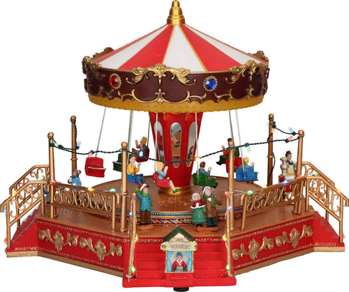 Carosello natalizio con animazioni e suoni giostra per villaggio di Natale h 27 cm Casa e cucina/Decorazioni per interni/Addobbi e decorazioni per ricorrenze/Decorazioni natalizie/Oggettistica MagiediNatale.it - Altamura, Commerciovirtuoso.it