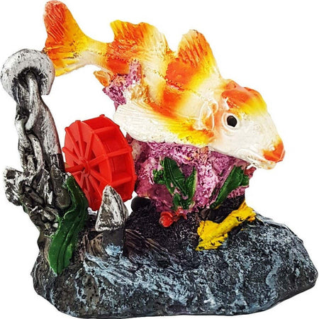 Carpa Con Mulino Ornamento Per Acquario Ancora Roccia 10.5x12x8.5 Cm Decorazioni Prodotti per animali > Prodotti per Acquari > Decorazioni Acquario Trade Shop italia - Napoli, Commerciovirtuoso.it