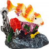 Carpa-Con-Mulino-Ornamento-Per-Acquario-Ancora-Roccia-10.5x12x8.5-Cm-Decorazioni