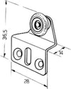 CARR.ACC/C/RUOTA-NYLON-FIS/SQU