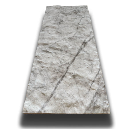 CAPPOTTO esterno - interno isolante in STYROFOAM 3D spess. 2,5cm (120x50cm) con resine e malta Carrara grezzo