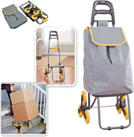 CARRELLO BORSA PORTA SPESA SALISCALE LEGGERO A 3 RUOTE PER LATO PORTATA 36KG  Trade Shop italia - Napoli, Commerciovirtuoso.it