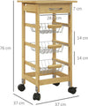 Carrello-Cucina-con-Ruote,-Cassetto-e-3-Cestini-a-Rete-Metallica,-37x37x76cm,-Colore-Legno-TR6801-350V00NDTR6