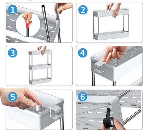 Carrello Cucina Multiuso Bianco 4 Ripiani Rotelle Girevoli Portaoggetti Scaffale Casa e cucina/Organizzazione interni/Contenitori e barattoli da cucina/Portaoggetti e supporti/Carrelli con cassetti Zencoccostore - Formia, Commerciovirtuoso.it