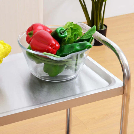 Carrello-da-Cucina-2-Ripiani-con-Ruote-in-Acciaio-Inox-71x41x81cm,-Argento-ER4801-076ER4