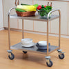 Carrello-da-Cucina-2-Ripiani-con-Ruote-in-Acciaio-Inox-71x41x81cm,-Argento-ER4801-076ER4