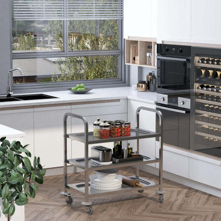 Carrello-da-Cucina-3-Ripiani-Aperti-4-Ruote-Omnidirezionali-con-2-Freni-Cuscinetti-Anti-Collisione-in-Acciaio-Inossidabile-430-Argento-85x45x90cm-TR7801-074TR7
