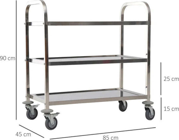 Carrello-da-Cucina-3-Ripiani-Aperti-4-Ruote-Omnidirezionali-con-2-Freni-Cuscinetti-Anti-Collisione-in-Acciaio-Inossidabile-430-Argento-85x45x90cm-TR7801-074TR7