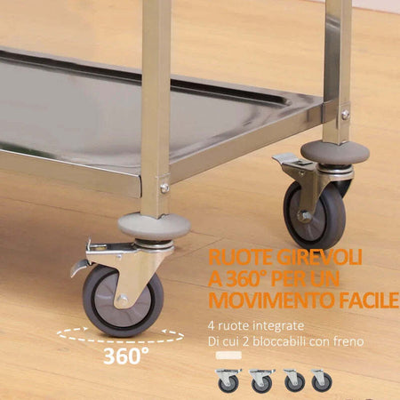 Carrello-da-Cucina-3-Ripiani-Aperti-4-Ruote-Omnidirezionali-con-2-Freni-Cuscinetti-Anti-Collisione-in-Acciaio-Inossidabile-430-Argento-85x45x90cm-TR7801-074TR7