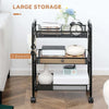 Carrello-da-Cucina-a-3-Livelli-con-Cesti-Removibili-e-4-Ruote,-in-Acciaio-e-Plastica-PP,-41.5Lx26.5x63-cm,-Nero-IT8850-162IT8