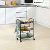 Carrello-da-Cucina-a-3-Livelli-con-Cesti-Removibili-e-4-Ruote,-in-Acciaio-e-Plastica-PP,-41.5Lx26.5x63-cm,-Nero-IT8850-162IT8