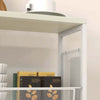 Carrello-da-Cucina-a-3-Livelli-con-Cestino-Laterale-e-Gancio,-in-Truciolato-e-Acciaio,-58x18.5x87-cm-TR4801-343V00WTTR4