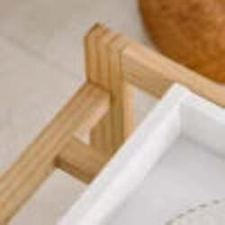 Carrello-da-Cucina-a-4-Livelli-in-MDF-e-Legno-di-Pino-con-4-Ruote-Girevoli,-40x30x76-cm,-Bianco-e-Marrone-WE9801-131WE9