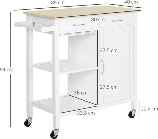 Carrello-da-Cucina-Classico-con-Cassetti-e-Ruote-in-Legno-Salvaspazio-89x40x84cm-MN7801-069MN7