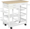 Carrello-da-Cucina-con-Ruote,-Mobile-da-Cucina-Salvaspazio-in-Legno-Massiccio:-3-Cassetti,-3-Cestelli,-2-Portaspezie,-2-Ripiani,-92x37x82-cm-UY5801-158UY5