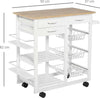 Carrello-da-Cucina-con-Ruote,-Mobile-da-Cucina-Salvaspazio-in-Legno-Massiccio:-3-Cassetti,-3-Cestelli,-2-Portaspezie,-2-Ripiani,-92x37x82-cm-UY5801-158UY5
