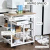 Carrello-da-Cucina-con-Ruote,-Mobile-da-Cucina-Salvaspazio-in-Legno-Massiccio:-3-Cassetti,-3-Cestelli,-2-Portaspezie,-2-Ripiani,-92x37x82-cm-UY5801-158UY5