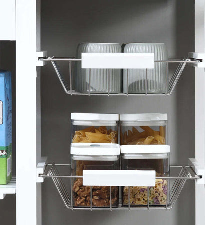 Carrello-da-Cucina-con-Ruote,-Mobile-da-Cucina-Salvaspazio-in-Legno-Massiccio:-3-Cassetti,-3-Cestelli,-2-Portaspezie,-2-Ripiani,-92x37x82-cm-UY5801-158UY5