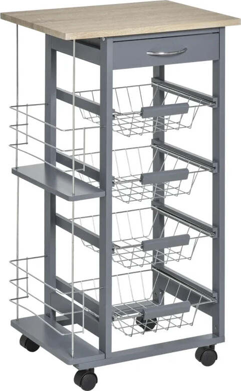Carrello-da-Cucina-in-Grigio-Scuro-con-1-Cassetto-e-4-Cestelli-Metallici-GH3801-121V01CGGH3