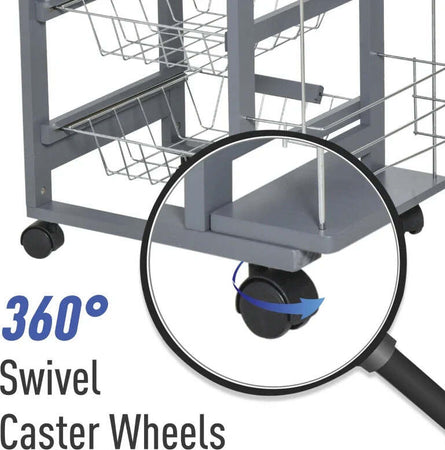 Carrello-da-Cucina-in-Grigio-Scuro-con-1-Cassetto-e-4-Cestelli-Metallici-GH3801-121V01CGGH3
