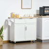 Carrello-da-Cucina-Multiuso-in-Legno-con-2-Cassetti,-104x46x91cm---Bianco-FR2801-203FR2