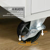 Carrello-da-Cucina-Multiuso-in-Legno-con-2-Cassetti,-104x46x91cm---Bianco-FR2801-203FR2