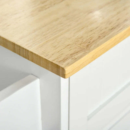 Carrello-da-Cucina-Multiuso-in-Legno-con-2-Cassetti,-3-Antine-e-4-Ruote-121x46x91cm---Bianco-TR8801-204TR8