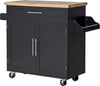 Carrello-da-Cucina-Multiuso-in-Legno-con-2-Cassetti,-Armadietto-e-4-Ruote,-104x46x91cm,-Nero-PL6801-203V00BKPL6